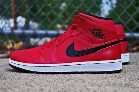 Jordan 1 Mid White Black Gym Red Release Date Air Jordan 1 Gym Red Sneaker Freaker Air Jordans Red Sneakers Jordan 1 Mid
