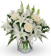 Help show your support to the family during this difficult time by providing them a gift of sympathy flowers, gift baskets, and more. 12 White Roses Casablanca Lilies Snapdragons White Flower Arrangements Funeral Flower Arrangements Flower Arrangements