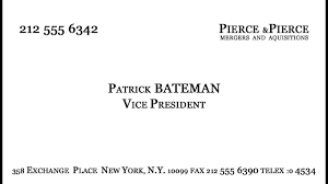 Hotelbedsheets · нояб 9, 2018. Make Patrick Bateman S Business Card Youtube
