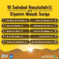 Berkata bahwa rasulullah saw masuk ke rumah aisyah ra. Inspirazis Usia 10 Sahabat Yang Dijamin Masuk Surga Saat Masuk Islam