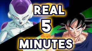 It only took 5 minutes in frieza time. Goku S And Frieza S 5 Minutes Battle But It S Real 5 Minutes Youtube