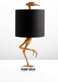 Go Ahead And Wing It These Bird Loving Accessories Fabrics And Art Will Give Your Nest A Welcome Whiff Of Spr Eclectic Table Lamps Table Lamp Gold Table Lamp