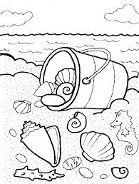 Sea Shells Bucket Familycorner Com Http Designkids Info Sea Shells Bucket Familycorner Com Html Summer Coloring Pages Coloring Books Coloring Pages