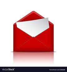 Red Open Envelope With Paper Royalty Free Vector Image Ad Envelope Paper Red Open Ad Vector Free Globe Vector Free Vector Images