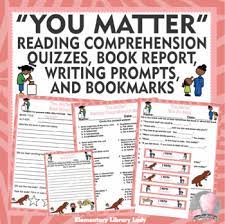 Part of a set of four books in a series called picture book science that tackles different kinds of physical science (waves, forces, energy, and matter), matter offers beautiful pictures and simple observations and explanations. You Matter Book Study Quiz Writing Prompts Bookmarks Tpt