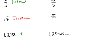 These numbers help to prove and applied in many the lesson provides insights into the difference between rational and irrational numbers in a tabular form. The Difference Between Rational And Irrational Numbers Youtube