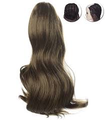 Full Head Cap Hair Extension Women Long Hair Extension Straight Hair Wig  Fake Hair For Women Color Family Golden No. LW-23 2/27