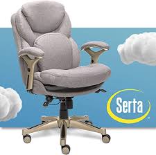 Amazon Com Serta Ergonomic Executive Office Chair Motion Technology Adjustable Mid Back Design With Lumbar Su In 2020 Executive Office Chairs Office Chair Grey Fabric