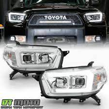 Best quality toyota 4runner headlights norton secured lifetime warranty fast shipping easy returns amazing low price. For 2010 2013 Toyota 4runner Upgrade Chrome Led Tube Projector Headlights Pair Ebay