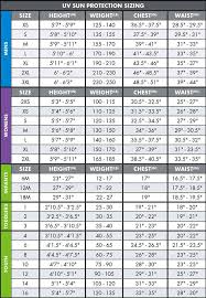 oneill apparel size chart