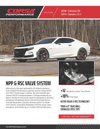 Find information on performance, specs, engine, safety and more. Corsa Performance 14789blk Corsa Variable Sound Camaro Ss Zl1 Axle Back Npp Exhaust Quad Black Tips 2016 2020