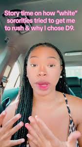 Crossing into D9 Once Disafilliating from White Sorority