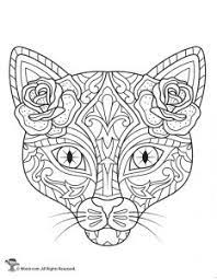 Download or print for children, 100 images. Day Of The Dead Adult Coloring Pages With Sugar Skulls Woo Jr Kids Activities