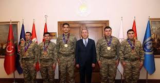 Maybe you would like to learn more about one of these? Milli Savunma Bakani Hulusi Akar Madalya Kazanan Gurescileri Kabul Etti Takvim