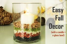 One Candle Glass Bowl Six Ways For Fall