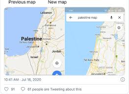 Our interactive maps show you how thousands of palestinian villages vanished and how the residents were dispossessed of their land. Social Media Users Demand Palestine Added To Google Maps Arab News