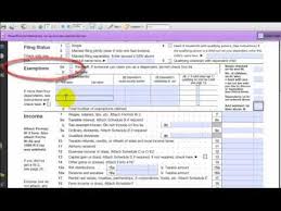 Department of the treasury — internal revenue service. How To Fill Out Your Income Tax Form 1040 Youtube