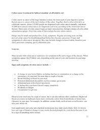 The early signs of cancer are often nonspecific, and most people don't present with obvious symptoms until it has progressed to later stages, making early diagnosis difficult. Colon Cancer Treatment In India At Mumbai At Affordable Cost