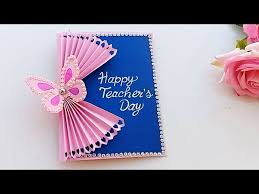 It's your teacher's day tomorrow and you want to give your teacher something to remind her that you appreciate her? Diy Teacher S Day Card Handmade Teacher S Day Card Teacher S Day Card Making 2 Litetube