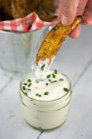 Baked Potato Wedges With Dipping Sauce Recipe Sour Cream Chives Sour Cream Dipping Sauce Potato Sauce