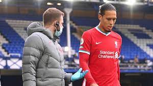 Virgil van dijk seems to be hopeful that mohamed salah will be able to feature for liverpool fc when they travel to manchester united after the. Liverpool S Virgil Van Dijk And Thiago Injured Against Everton Football News Sky Sports