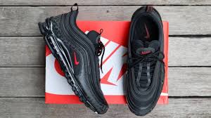 Nike Air Max 97 Reflective Logo Black Unboxing Overview On Feet Youtube