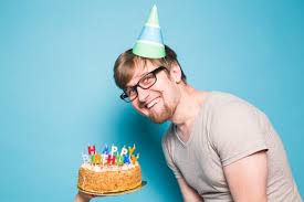 We hope you can find what you need here. Premium Photo Crazy Cheerful Young Man In Glasses And Paper Congratulatory Hats Holding Cakes Happy Birthday
