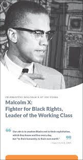Malcolm X 100th anniversary brochure