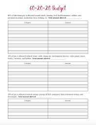 Lots of free printable worksheets for kids to practice math, literacy, science we have the best collection of free worksheets. Is The 60 20 20 Budget Good For You