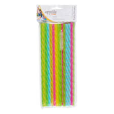 By switching to a reusable straw, you can help keep about 38,000 disposable straws out of the environment and help reduce pollution. Appetito Reusable Straws With Brush Pack Of 24