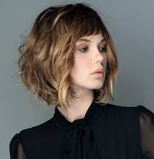 Suitable face and hair type: Most Pretty Short Wavy Hair With Bangs Ideas Crazyforus