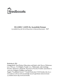 We are glad to have you as part of our community. Ayatullah Sayyid Ali Al Hussaini As Sistani Seestani Xkp Islamic Laws By Ayatullah Sistani Sharia Islamic Ethics
