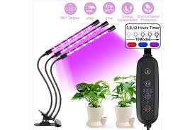 The lights have to be right above the seedlings the distance depends on o the wattage of lights you're using if you put a small fan in the room that blows on them a bit it will make the stalk stronger the other thing that can help is to pinch the top to stop it from growing upwards force it to branch. Plant Growing Lights With Remove Control 3 Heads 60 Led Kogan Com