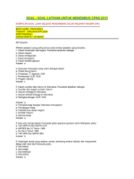 Update contoh soal cpns pancasila. Soal Cpns Uud 1945