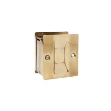 You don't need any clearance on either side of the door so they're great for tighter spaces and small rooms (such as powder rooms). Concept Sga Square Door Handle For Pocket Doors Non Latching Brass 1 3 16 In X 2 23 64 In 1542 5 Rona