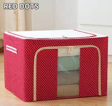 The picnic table has an oversized locker for all kinds of foods, drinks or cutlery, you can easily secure it with upgraded velcro and 6 hooks. Oxford Cloth Steel Frame Storage Box Buy Three Free Shipping 50 40 33cm Red Dots In 2021 Storage Box Clothes Storage Boxes Toy Storage Boxes