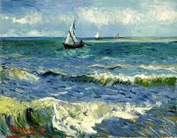 Tableaux Bateaux De Peche Aux Saintes Maries De La Mer Peintures De Van Gogh Art De Van Gogh Paysage Marin