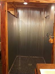 Key among them is that they dull weathering effects. Barn Tin Shower Our Life Outside The Box Rustic Bathrooms Tin Shower Barn Tin