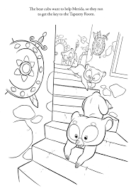 Merida with her bear mom coloring page. Brave Coloring Pages Best Coloring Pages For Kids