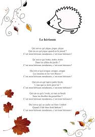 Comptines Le Herisson Suivez Moi Sur Mon Nouveau Blog Http Nanimeil Wordpress Com Comptines Comptine Automne Comptine Illustree