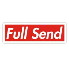 Full Send Sticker In 2020 Beer Pong Table Painted Beer Pong Table Designs Beer Pong Tables