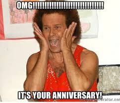 Happy 20 year work anniversary,looks like things are getting serious! 50 Funny Anniversary Memes Gif S And Images The Random Vibez
