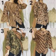 Contoh pemesanan:bahtiar # perum mitra 8 b no.16 sambas # kain batik 06, 2 kodi kirim ke 08565000694. Blus Batik Wanita Model Rumbai Ikat Samping Modern By Nikita Batik Palembang Shopee Indonesia