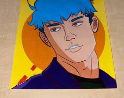 Art Print of Original Artwork Character JUD LGBTQ Artist Casper Elliott