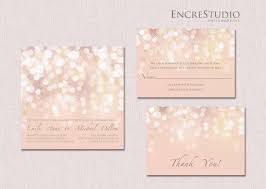Gold And Blush Bokeh Wedding Invitation By Encrestudio On Etsy Https Www E Metallic Wedding Invitations Rose Wedding Invitations Printing Wedding Invitations