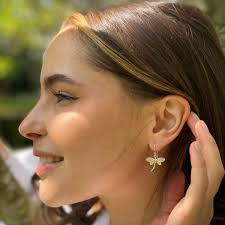 Dragonfly Drop Earring