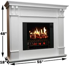 White marble fireplace surround with electric fire. Magikflame Most Realistic Electric Fireplaces Trinity White Electric Fireplace With Wood Mantel Package Large 55 W X 48 T X 18 D Includes 5200 Btu Log Set Heater Led