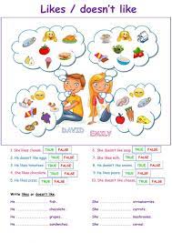 Likes Doesn T Likes Interactive Worksheet English Worksheets For Kids English Lessons For Kids Learning English For Kids