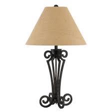 Cal Lighting 32 In Black Iron Table Lamp Bo 2704tb