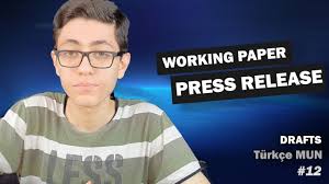 We did not find results for: Working Paper Ve Press Release Drafts Turkce Mun 13 Youtube